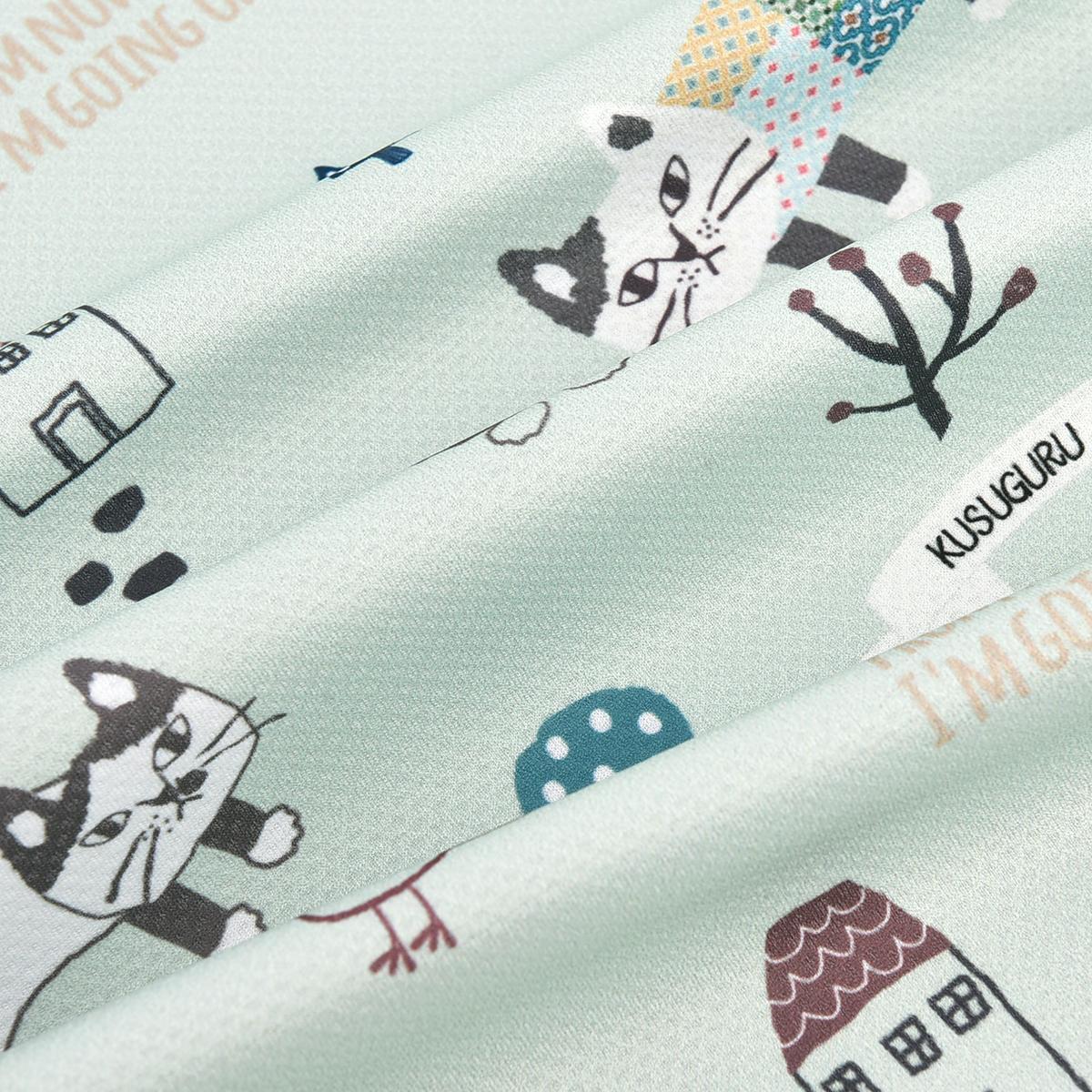 クスグルひやっと冷感タオル　マチルダさん柄ねこ　ネコ　猫