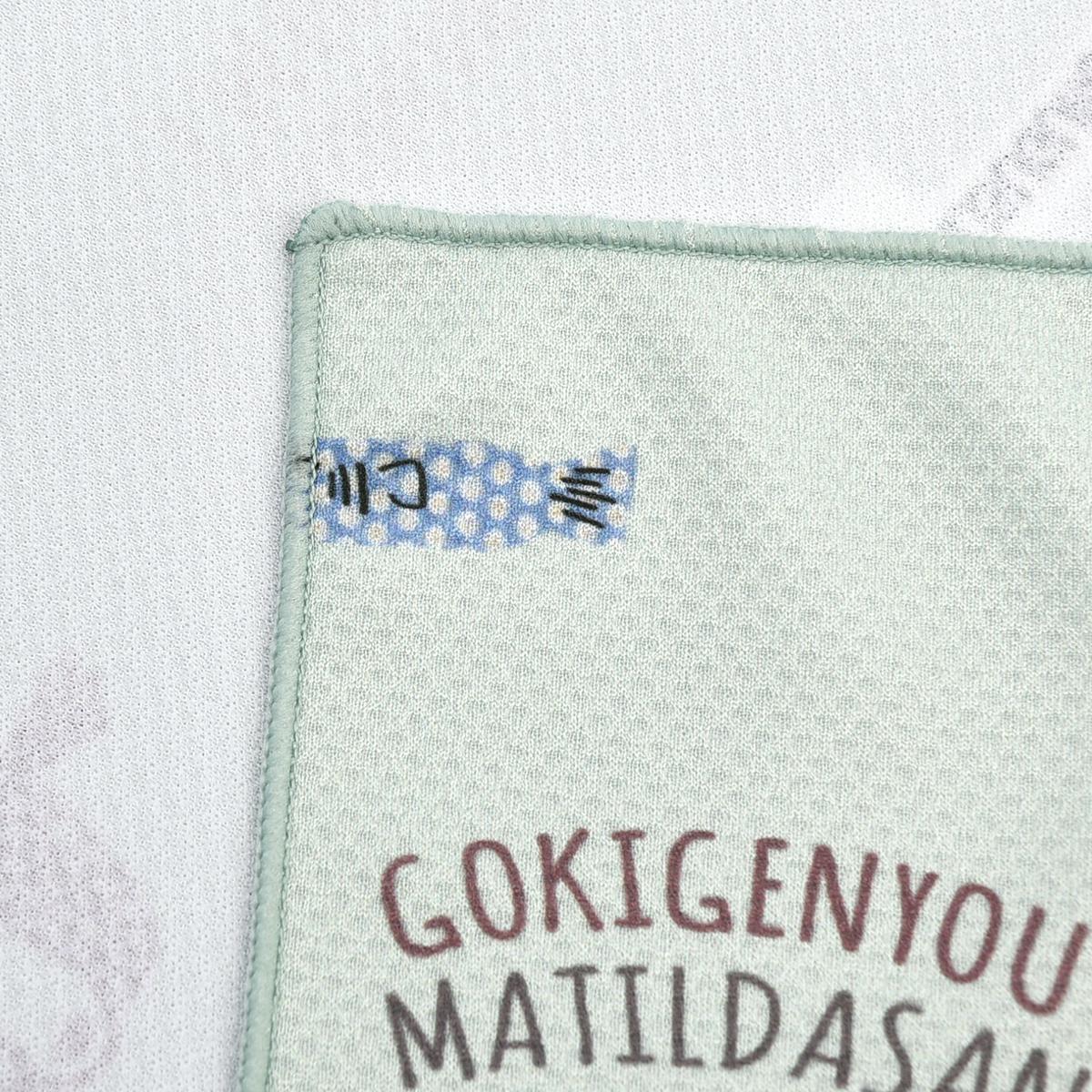 クスグルひやっと冷感タオル　マチルダさん柄ねこ　ネコ　猫