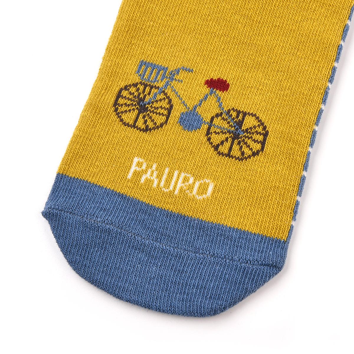 クスグルソックス　ジャガード靴下　パウロ柄