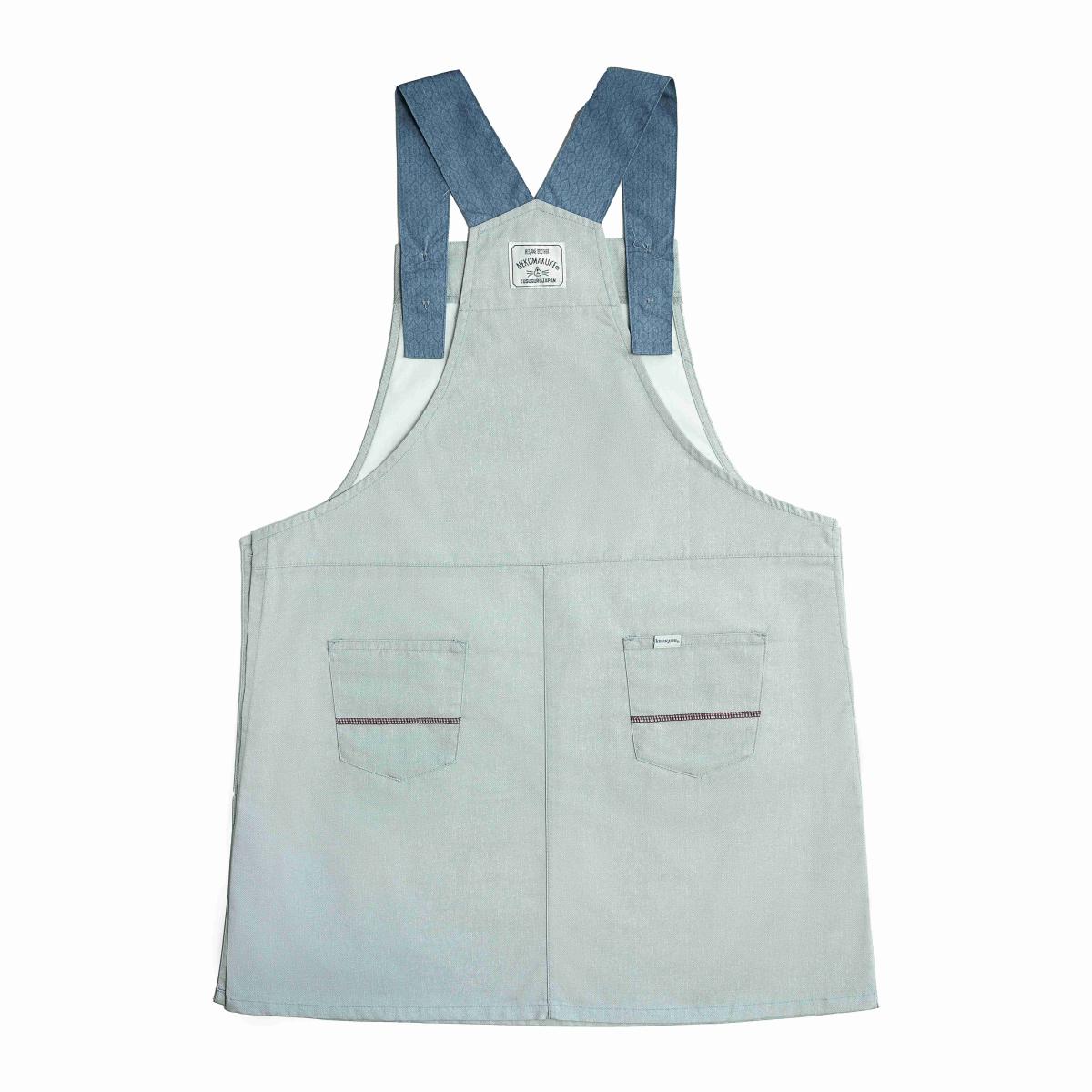 ネコまるけ　両脇釦あきエプロンねこ　ネコ　猫