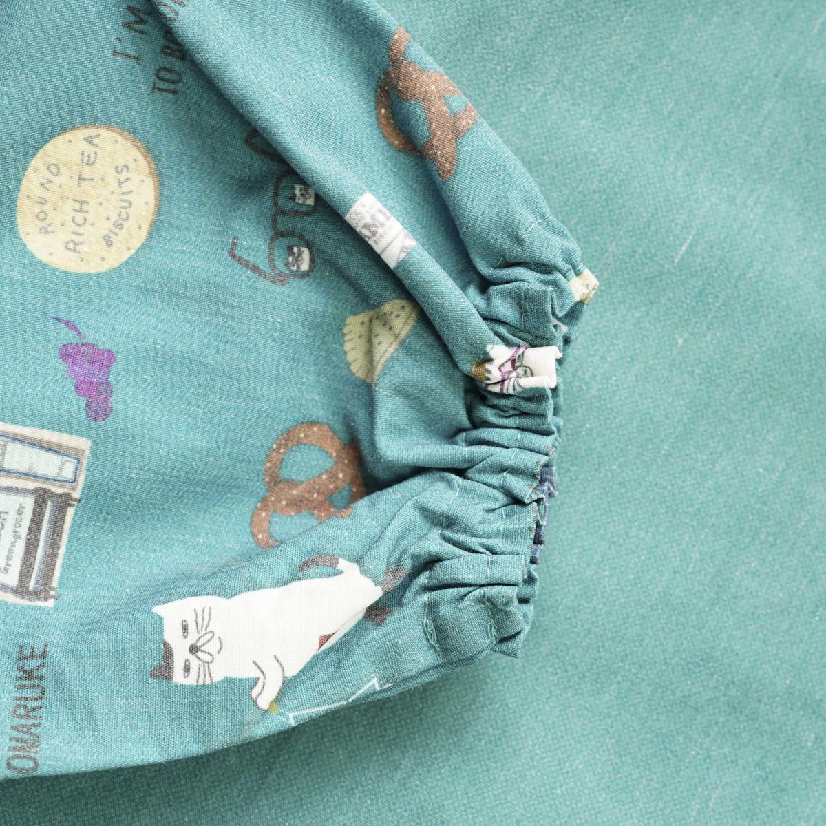 ネコまるけ　釦リボンあきカッポウ