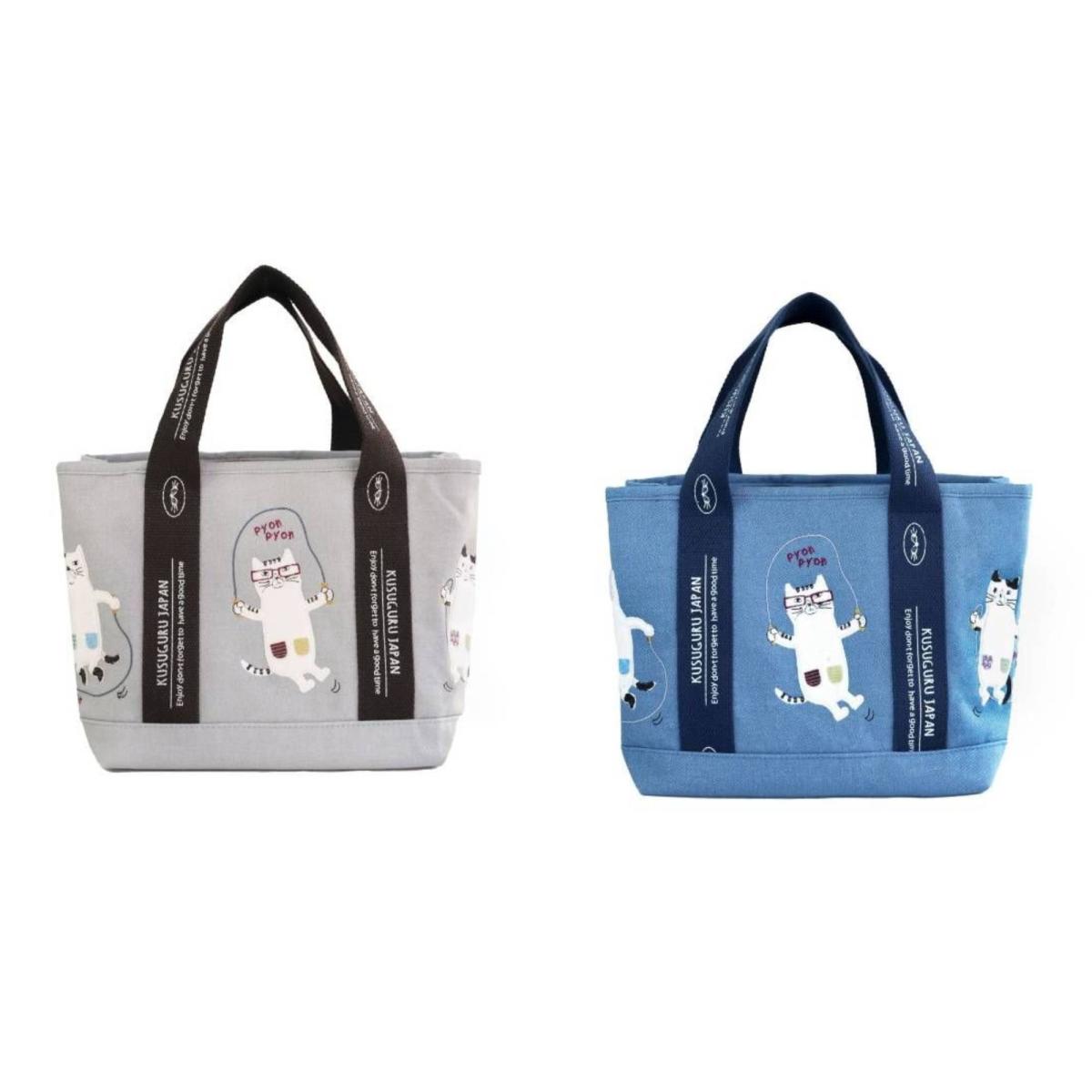 ネコまるけ　蓋付き仕切りトートSサイズ（ねこ　ネコ　猫）