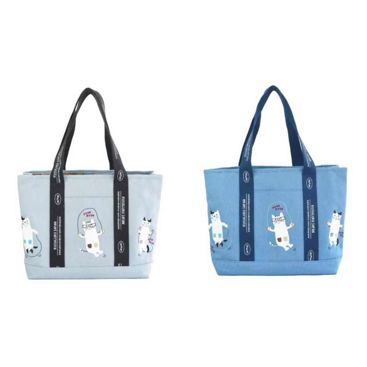 ネコまるけ　蓋付き仕切りトートMサイズ（ねこ　ネコ　猫）