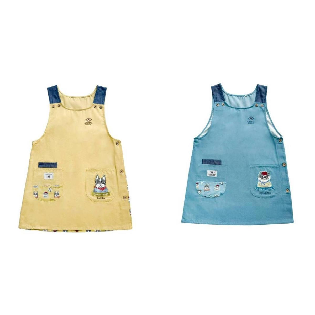 アニマルモード　脇釦あきエプロン（ねこ　ネコ　猫）
