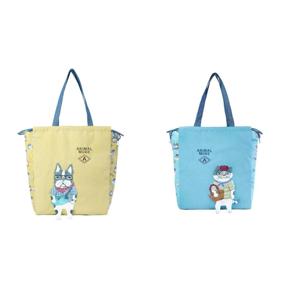 アニマルモード　巾着トートバッグ（ねこ　ネコ　猫）
