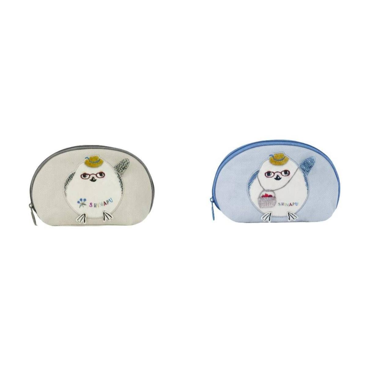 シマエナガ鳥のしまぷうさん　コスメポーチ