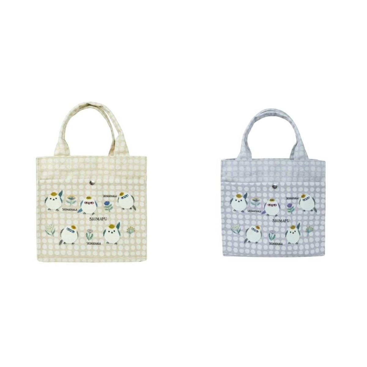 シマエナガ鳥のしまぷうさん　スクエアミニバッグ