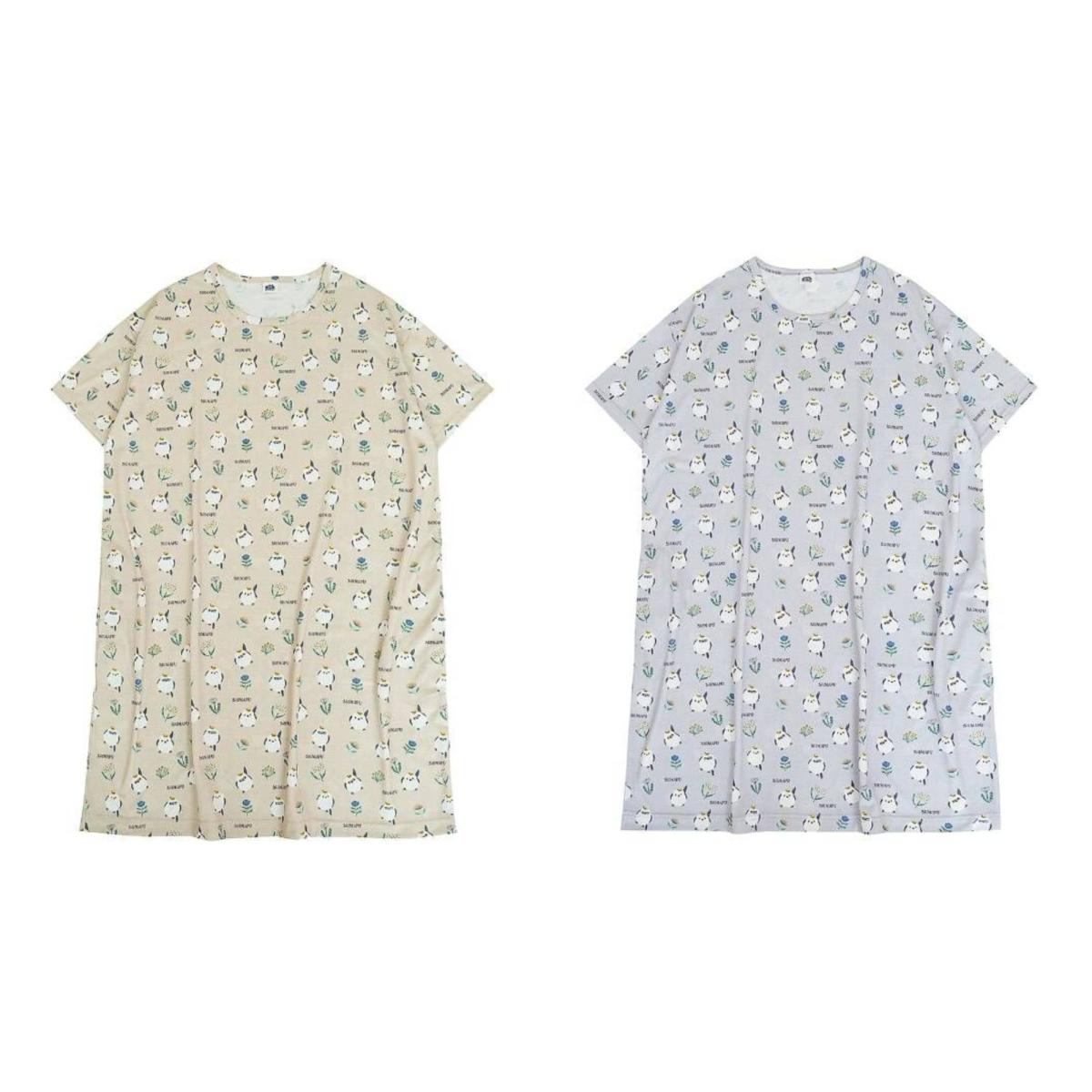 ルームワンピースTシャツ　しまぷうプリントの柄