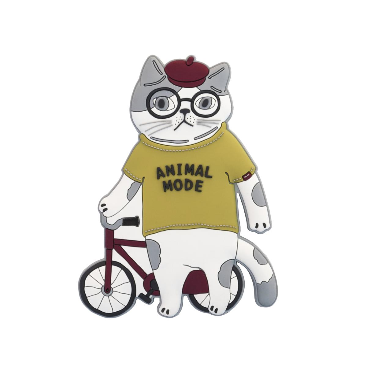 くすぐるペタッとマグネット　シナモン（ねこ　ネコ　猫）