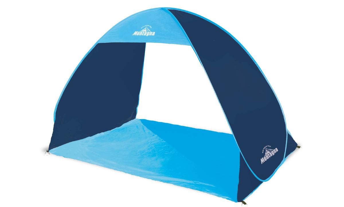 ワンタッチ メッシュサンシェードテント(ライトブルー)