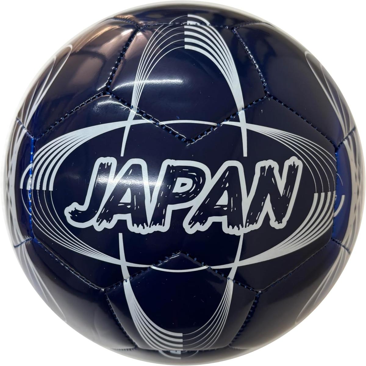 サッカーボール 4号 小学生 練習用 JAPANロゴ ブルー