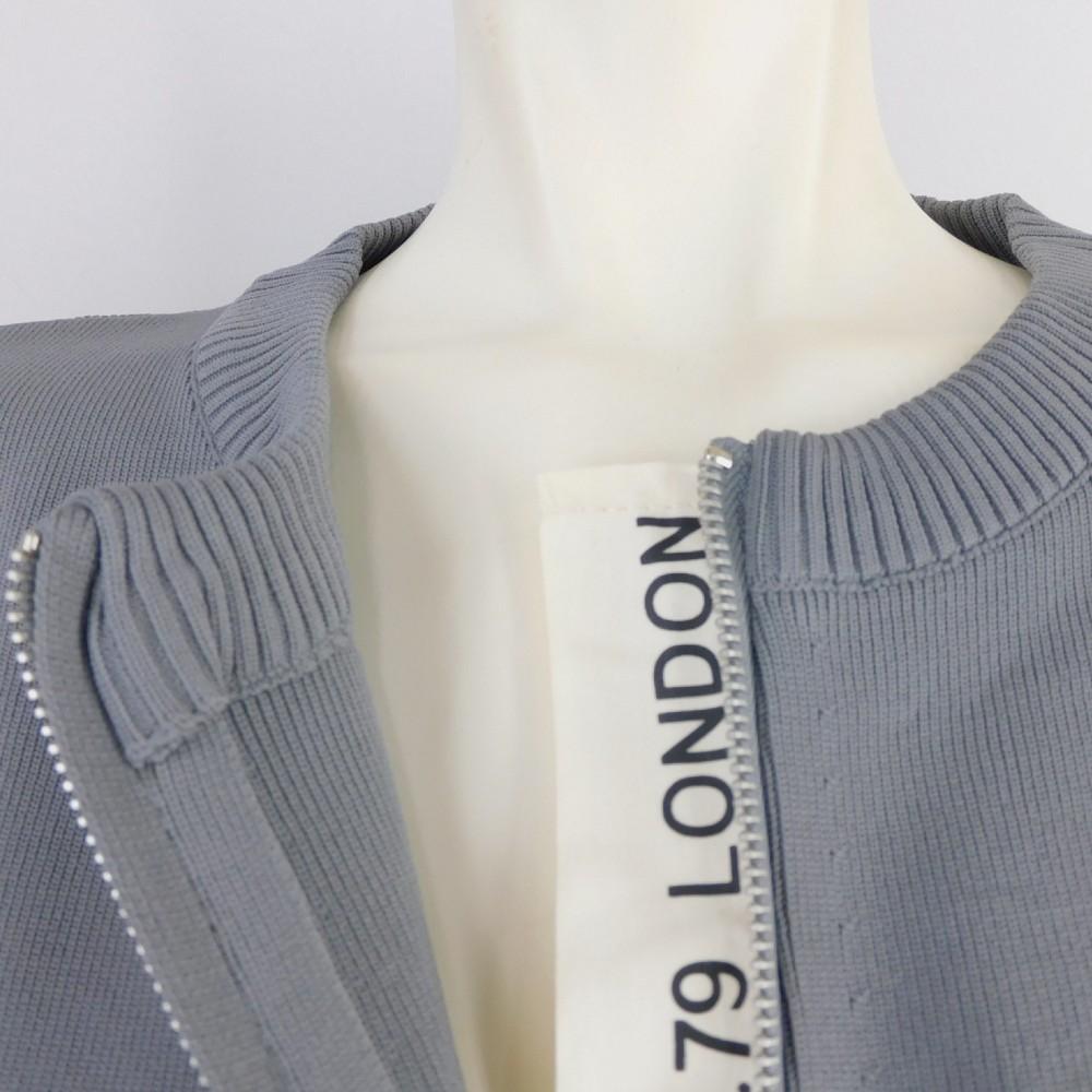 5色展開無地ジップカーディガンゆったりサイズ