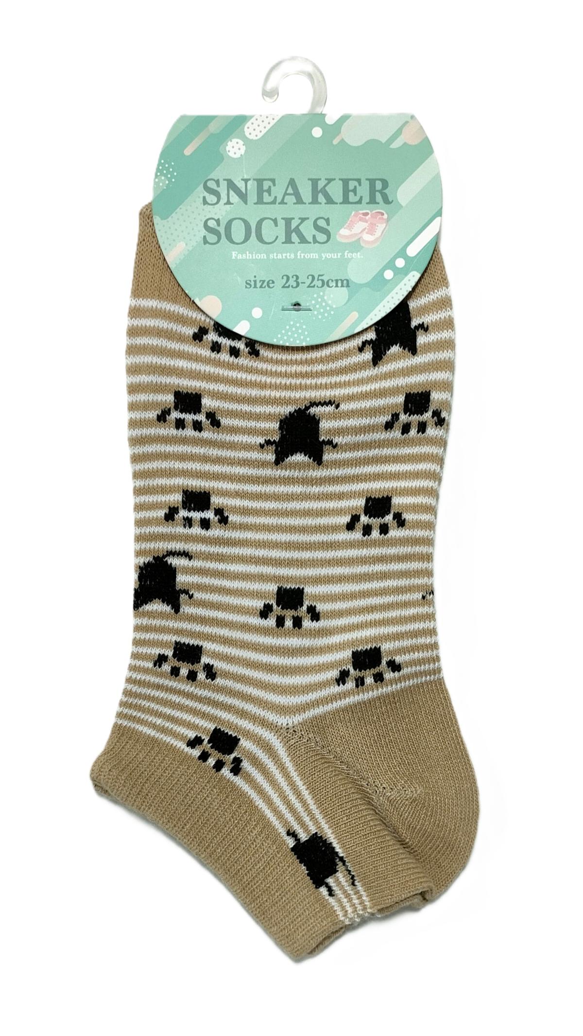 レディース靴下　スニーカーソックス1足組5柄