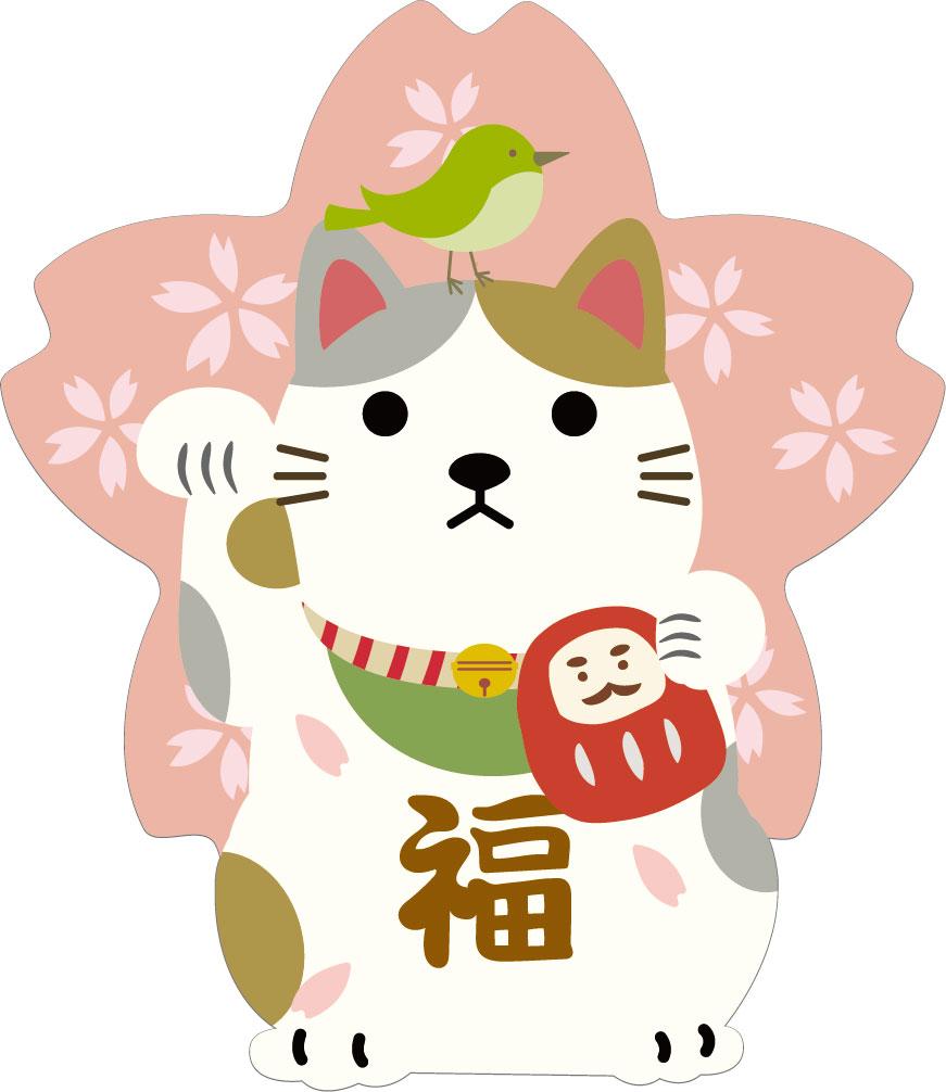 開運アクリルマグネット　さくら