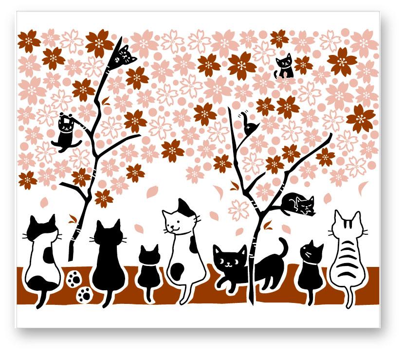 タオルハンカチ　さくら・ピンク