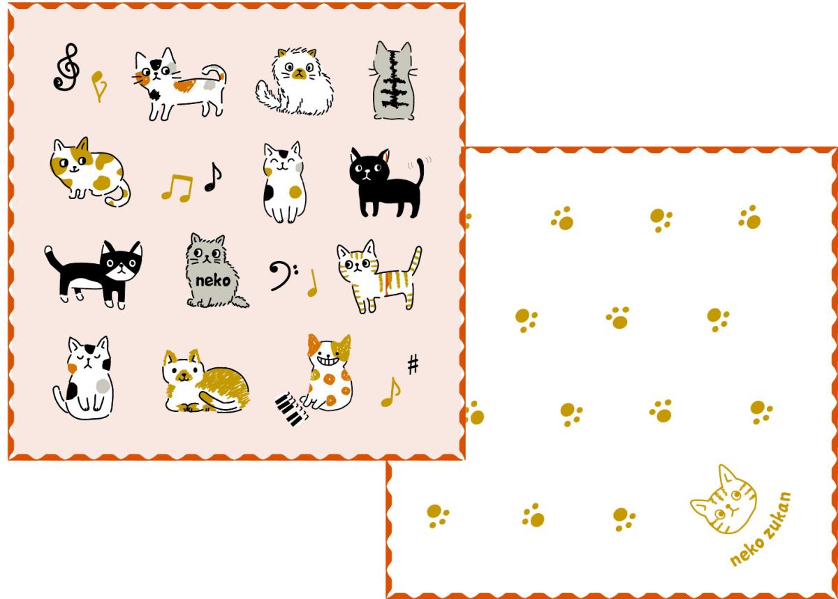 ６重ガーゼハンカチ　ピンク