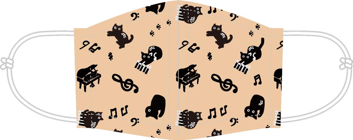 裏ガーゼふんわりマスク　けんばん