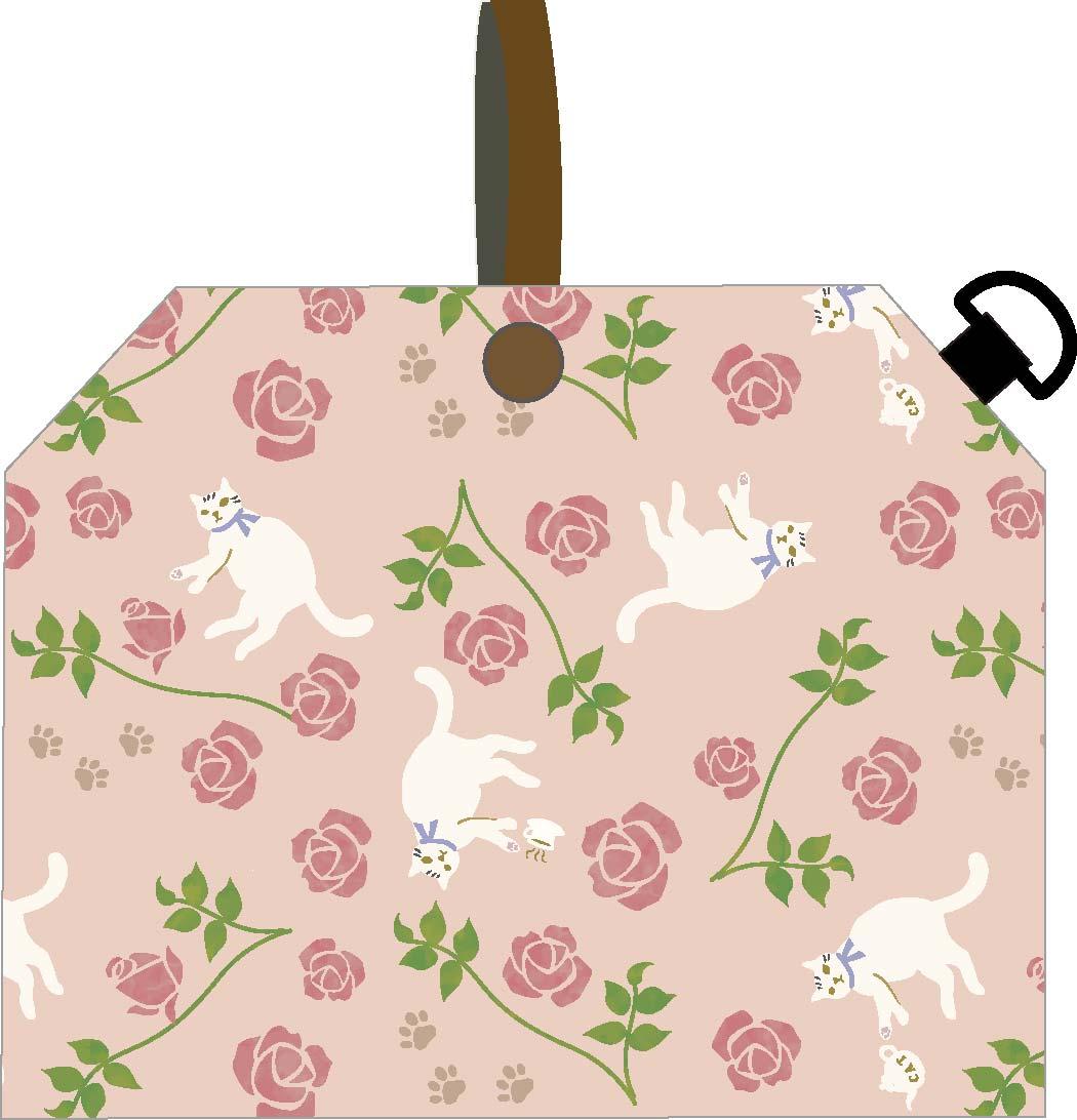 マスクカバー　ローズ・ピンク