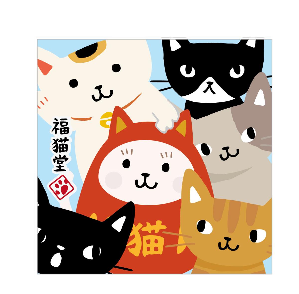 ブロックメモ　ふくねこ