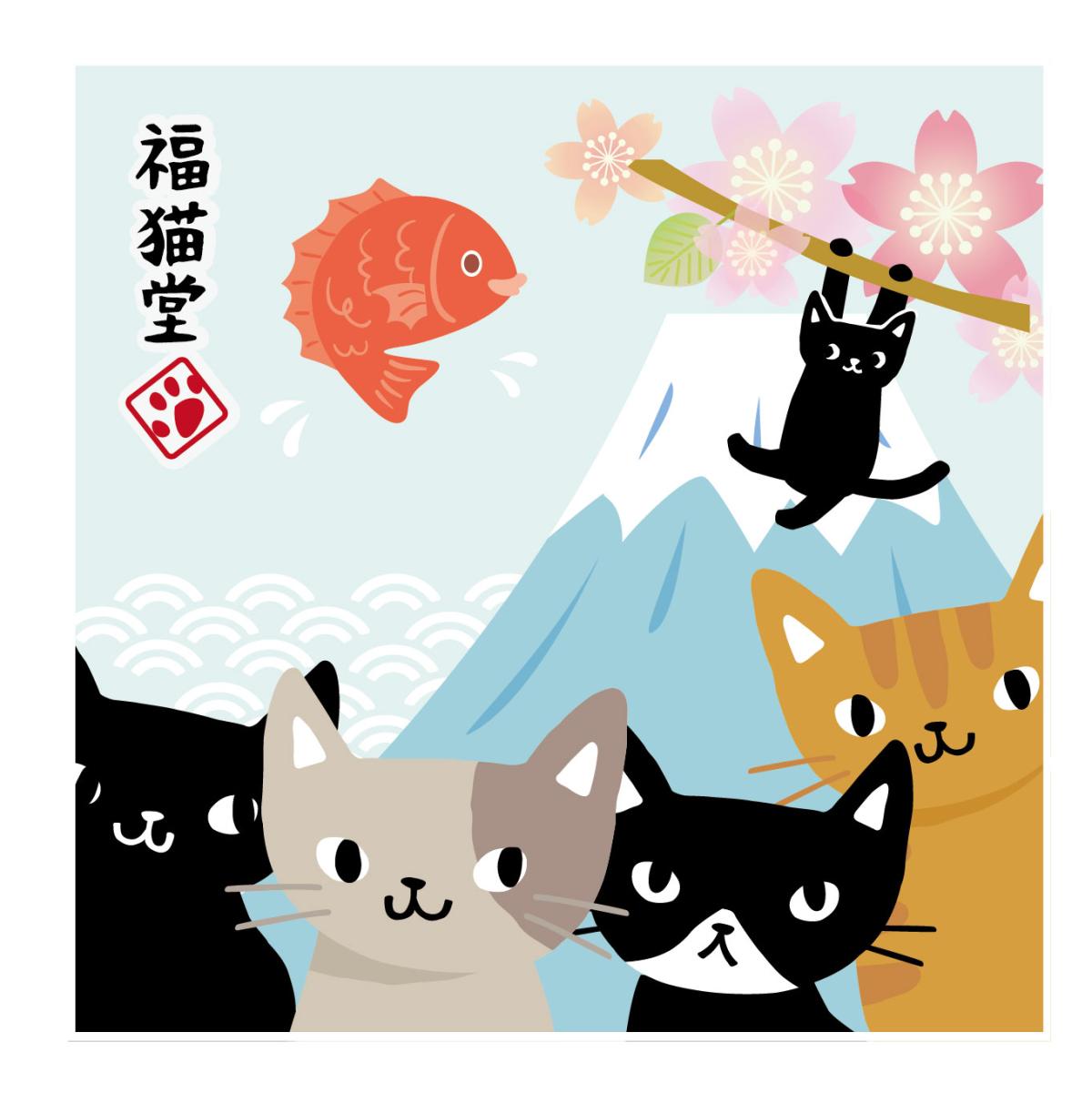 ブロックメモ　日本のねこ