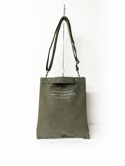003162400 / アソートメント　帆布　ショルダーバッグ　ｶｰｷ