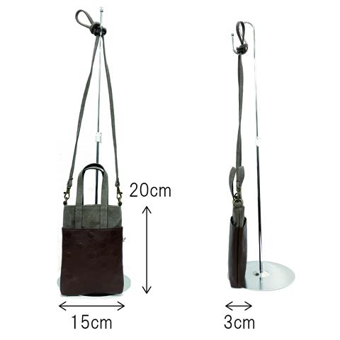 003181100  ドットカラー合皮　帆布　マイクロバッグ　全5カラー　ｵﾚﾝｼﾞ