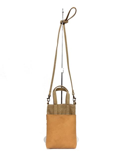 003181100  ドットカラー合皮　帆布　マイクロバッグ　全5カラー　ｷ