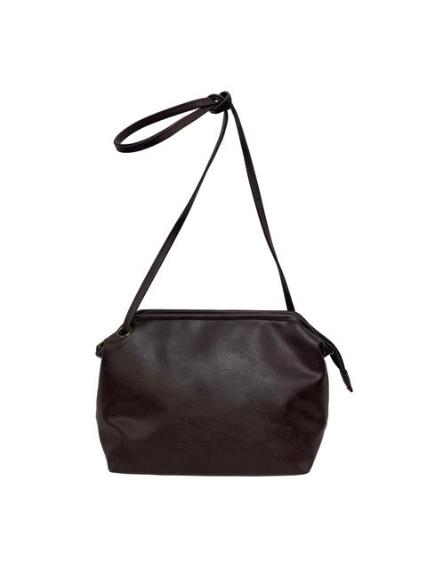 003188900 / ナチュラル合皮　合皮　ワイヤーショルダーバッグL　全4カラー　ｺｹﾞﾁｬ