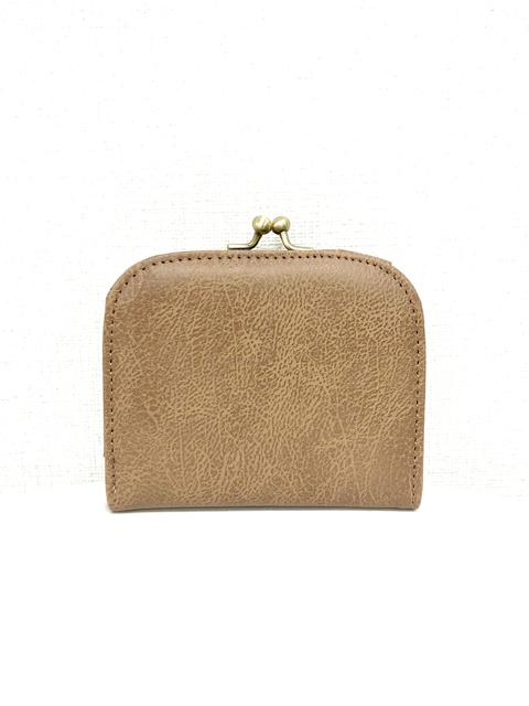 003179300  ナチュラル合皮　折財布　全4カラー　ﾍﾞｰｼﾞｭ