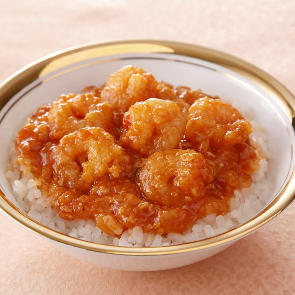 東京 「赤坂四川飯店」監修 乾焼蝦仁丼の具4個セット
