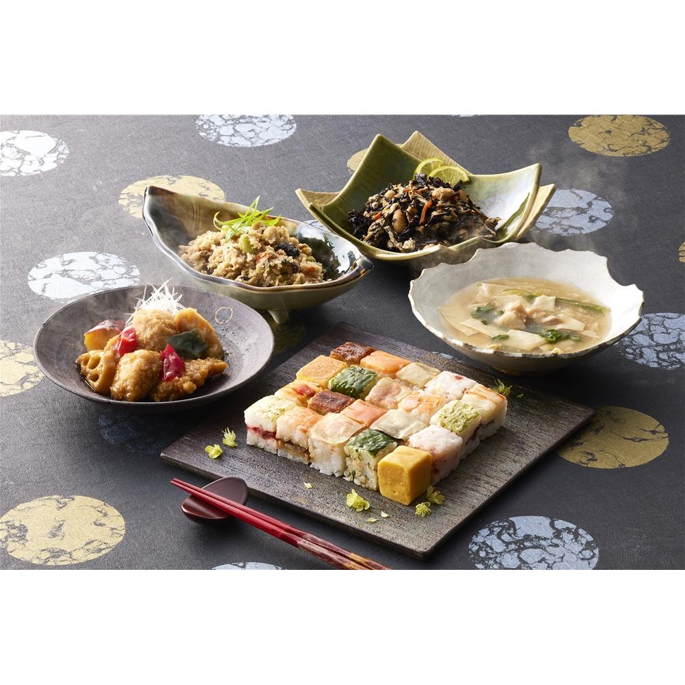 「梅の花」 なみはや寿司と4種の和惣菜セット