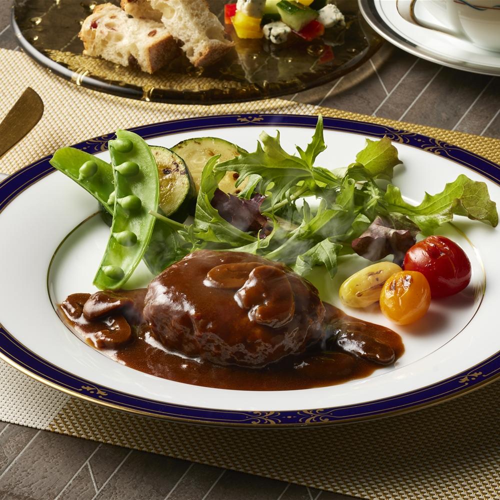 神奈川 「横浜ロイヤルパークホテル」監修 赤ワイン仕立てのデミグラスソースハンバーグセット