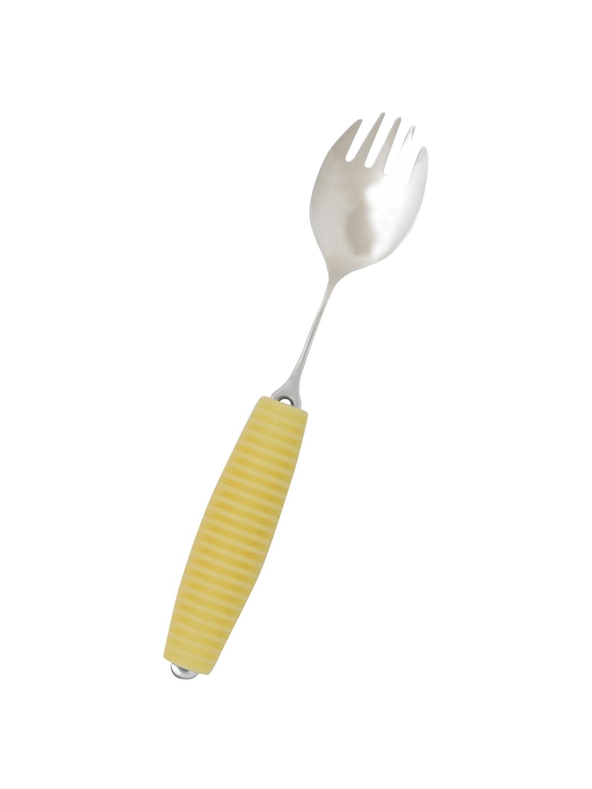 フレックスメタルスプーン 先割れ（兼用）・大 イエロー