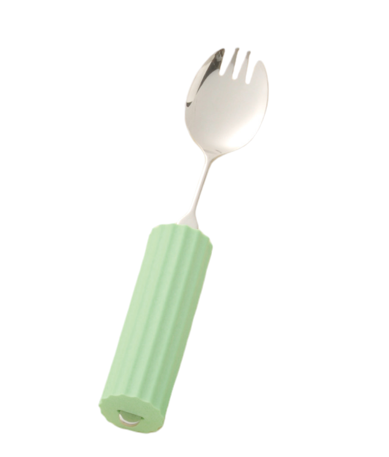 オールステンレスハンドル・シリコンスポンジ付 SS-28 スプーン・フォーク兼用大