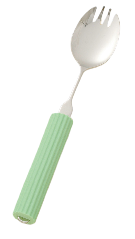 オールステンレスハンドル・シリコンスポンジ付 SS-18 スプーン・フォーク兼用大