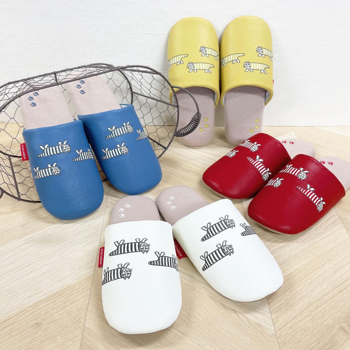 【リサ・ラーソン】スリッパ ルームシューズ あしあとマイキー　M/L