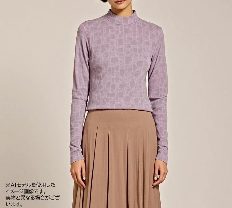 婦人 ハイネック カットソー ブリスターＪＱ ブロック柄 5枚セット レディース トップス