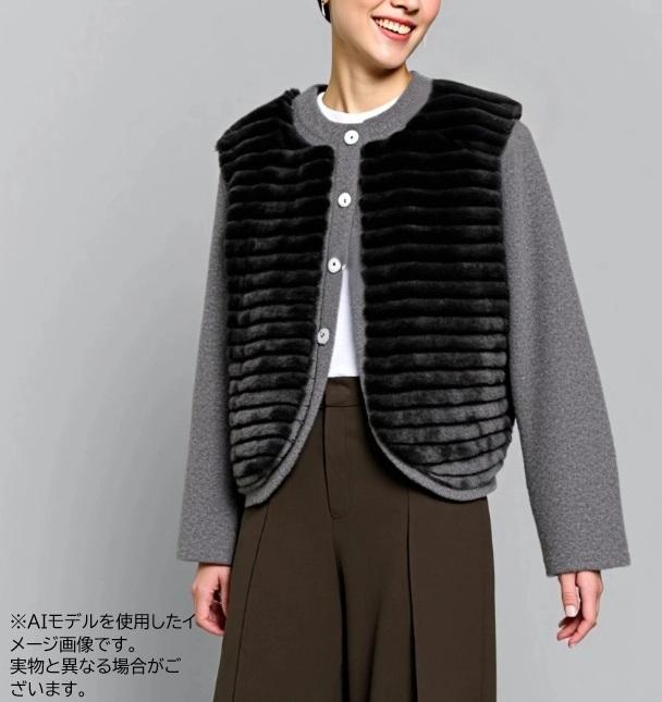 婦人 フェイクファー ボレロカーディガン 3枚セット レディース