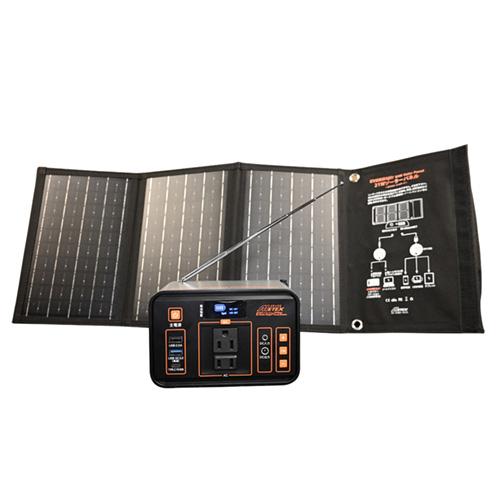 EVER Power Bright　FMメガパワーステーション＋21Wソーラーパネル　ワイドFM対応