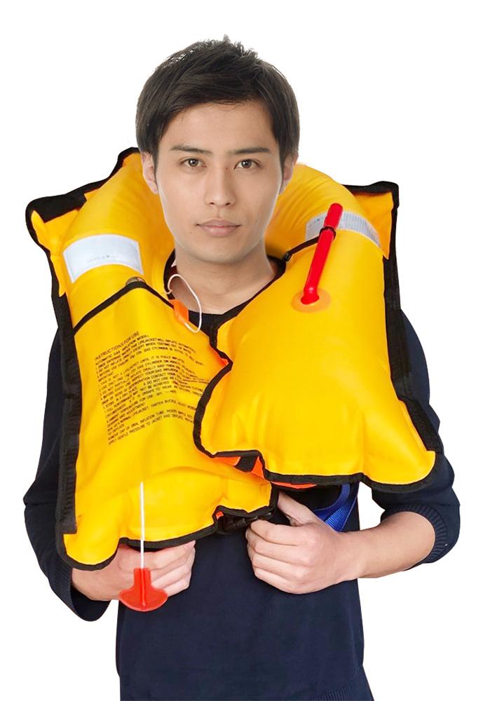 EX.半自動膨張救命胴衣　マリンレジャー　ライフジャケット