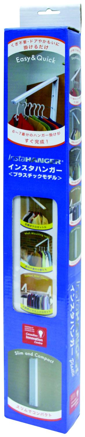 インスタハンガー ホワイトプラスチック　 掛けるだけのハンガーフック　アメリカ大ヒット商品