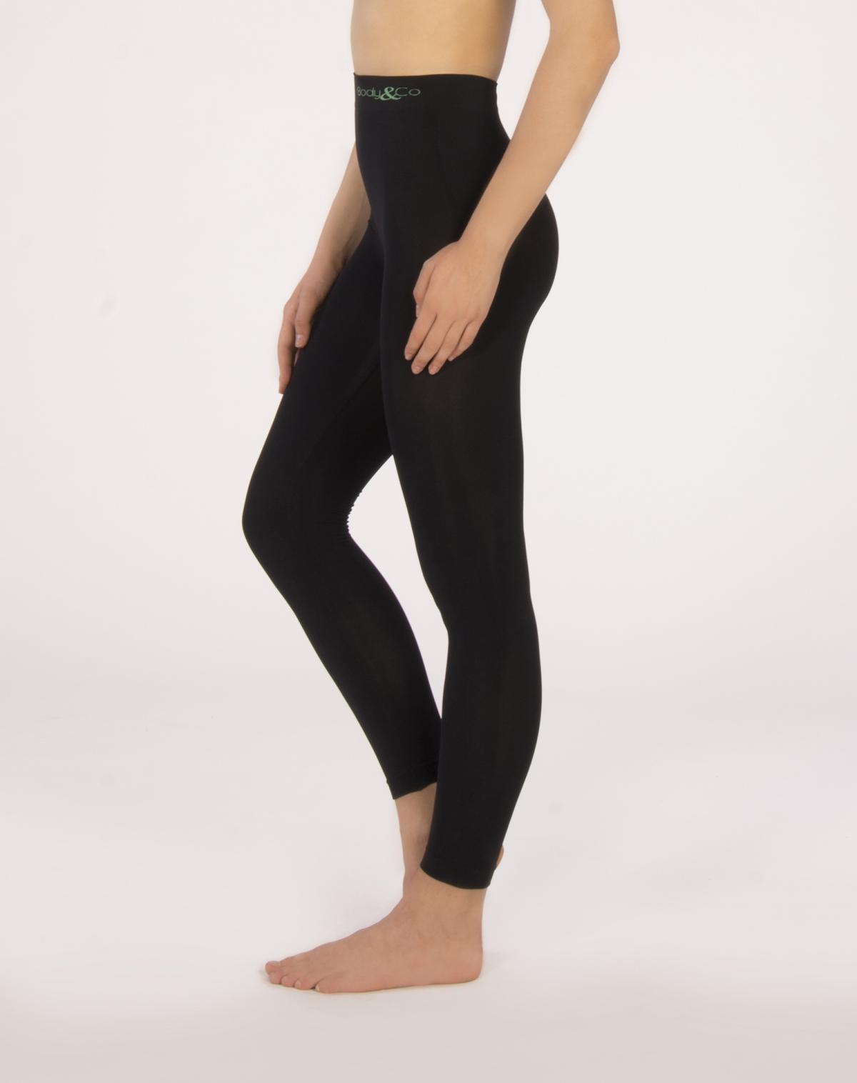 イタリア　BodyCo社　エマーナ　美脚レギンス　スタンダード　ブラック