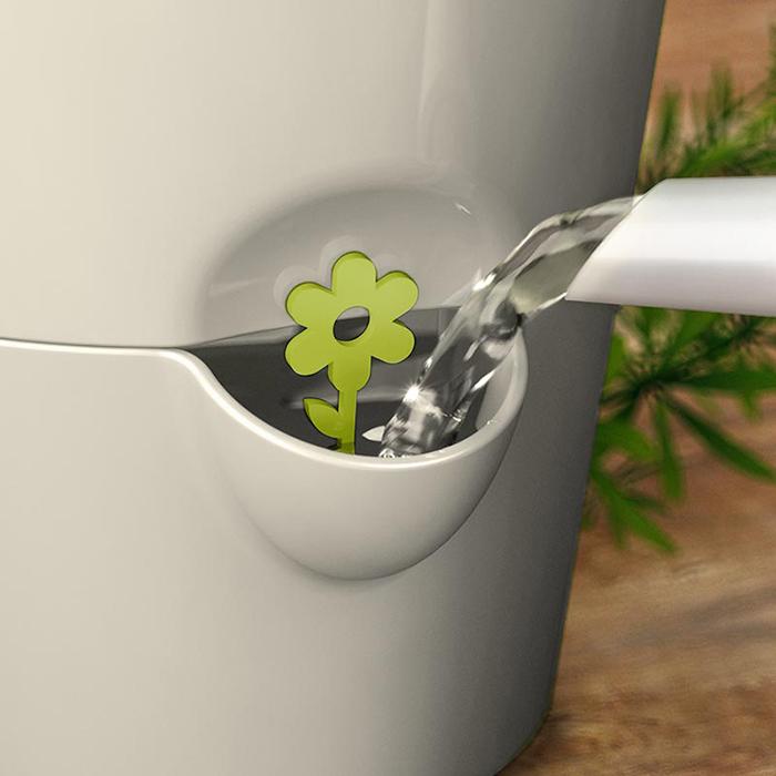 エムザ　フレッシュハーブポット　250ml　自動水やり植木鉢