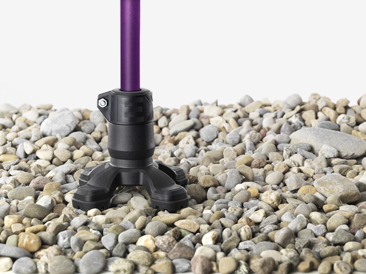 オッセンベルクステッキ専用土台4支点　セーフティーベース　ブラック