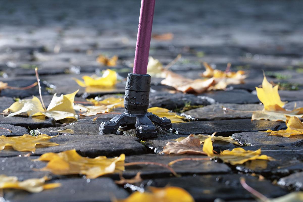 オッセンベルクステッキ専用土台4支点　セーフティーベース　ブラック