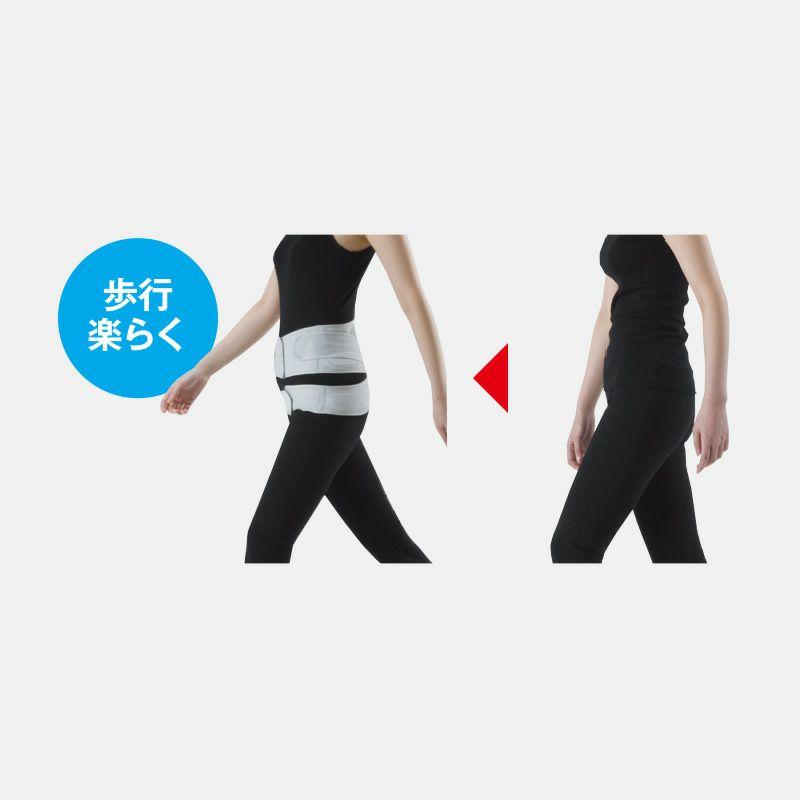 ソルボ中殿筋腰ガード　メッシュ薄型　M