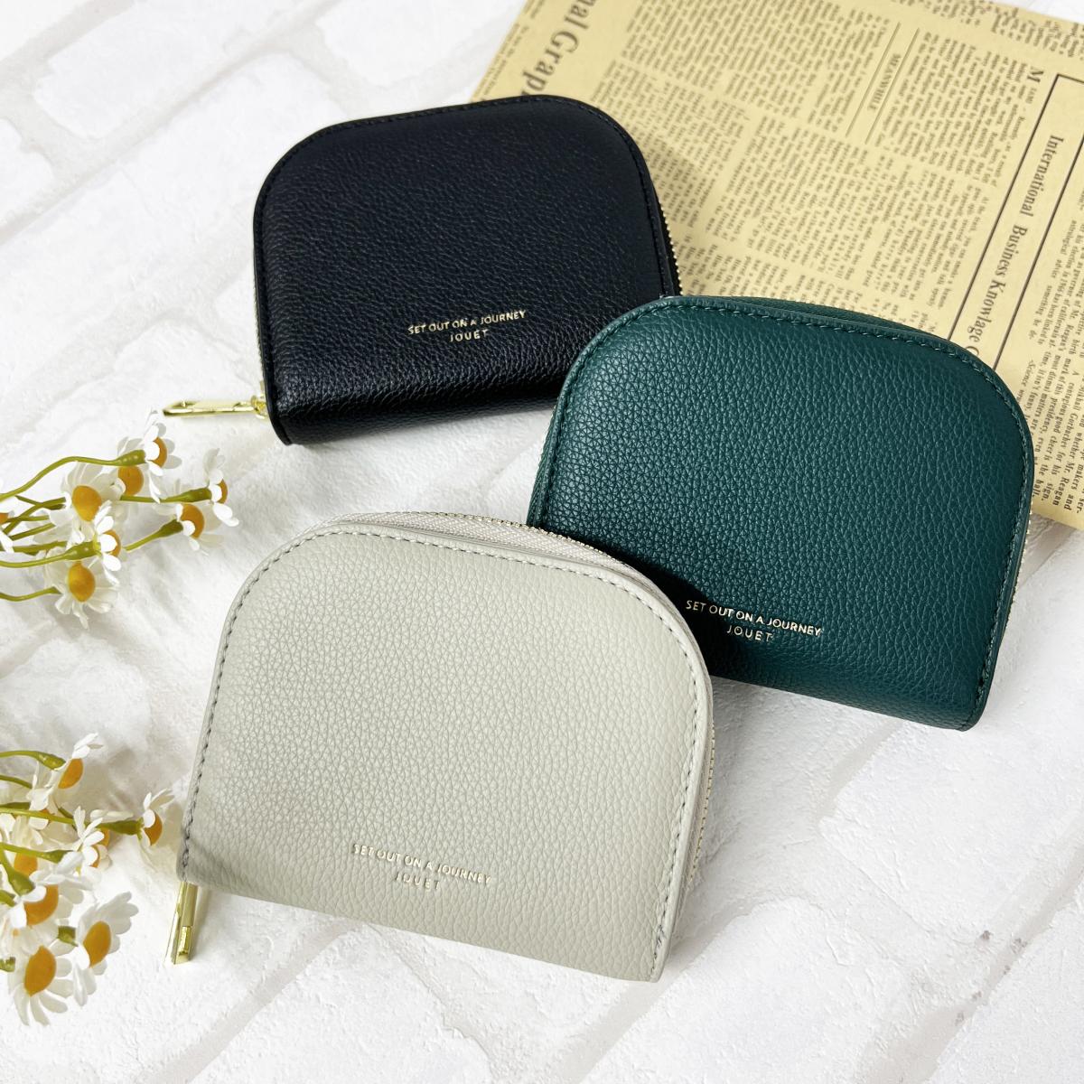 J6951 ハーフムーン2つ折り財布