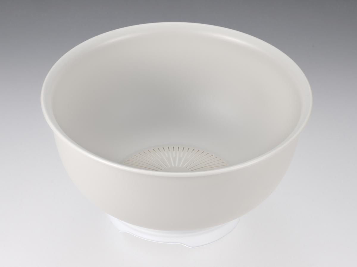 こめコレ！いち押し米研ぎボウル　グレー