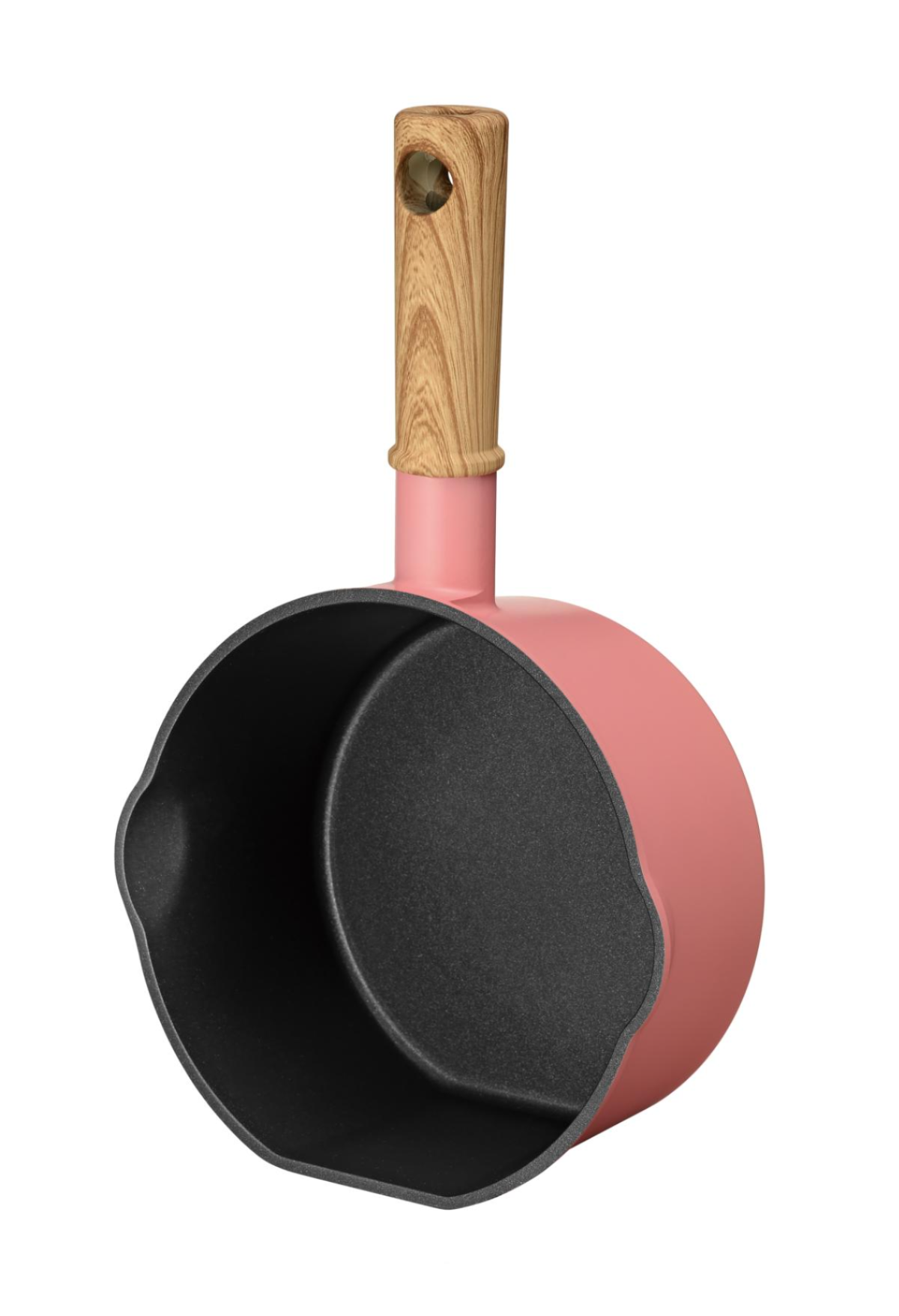 ココミッケIH対応スタンドパン16cm　コーラルピンク