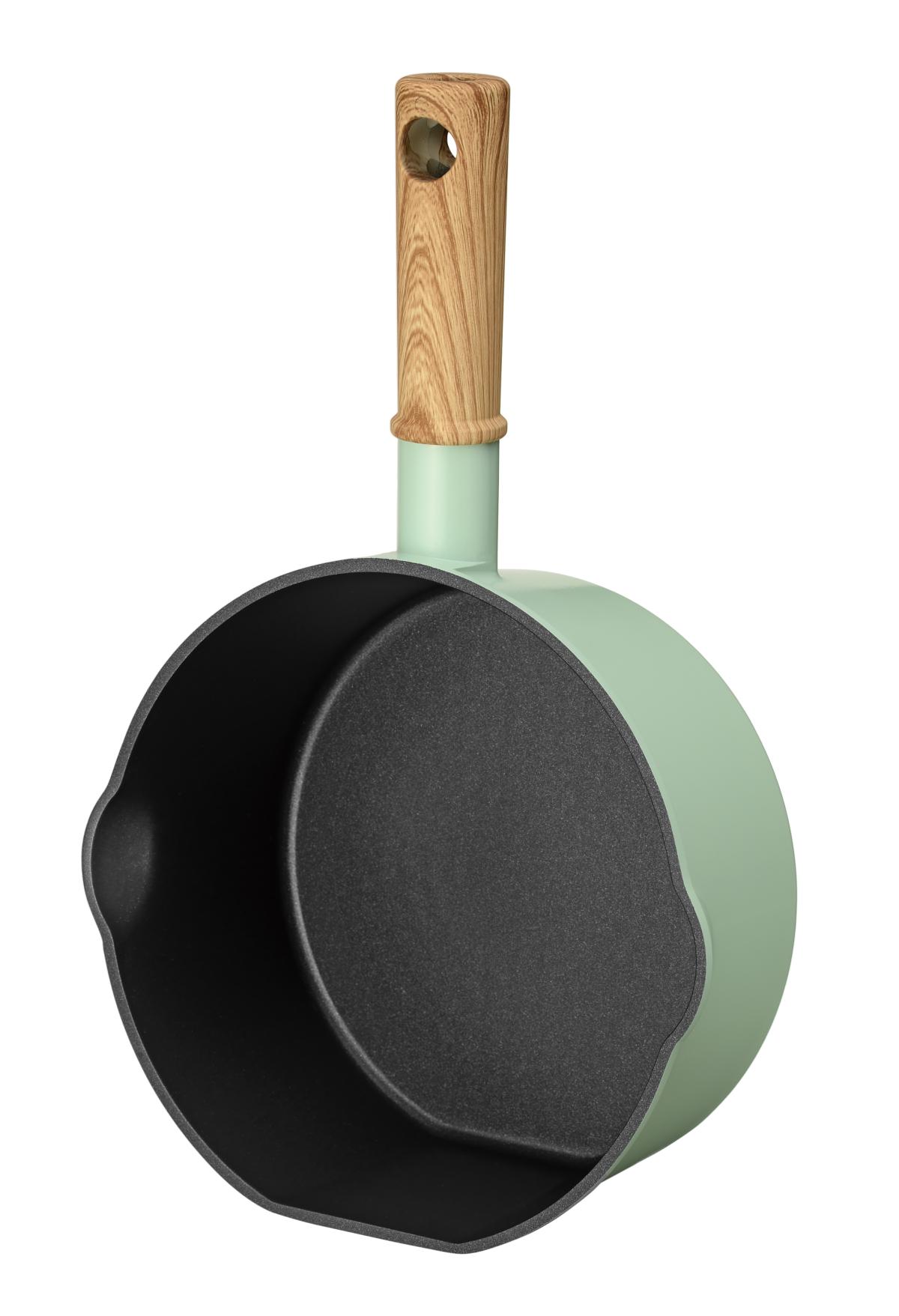 ココミッケIH対応スタンドパン18cm　ミスティグリーン